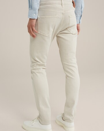 Slimfit Jeans di WE Fashion in beige