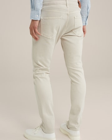 WE Fashion Slimfit Jeans i beige