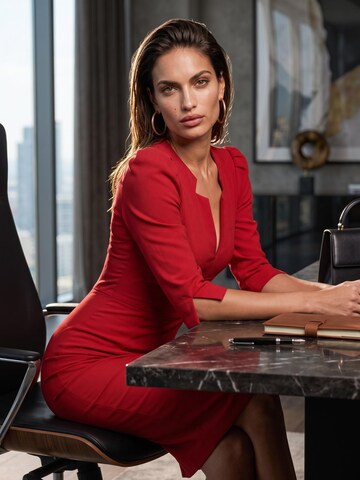 AUDRAY Sheath dress 'RITA' in Red