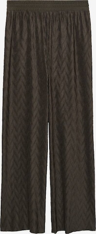 MANGO Wide Leg Bundfaltenhose 'pili' in Grün: predná strana