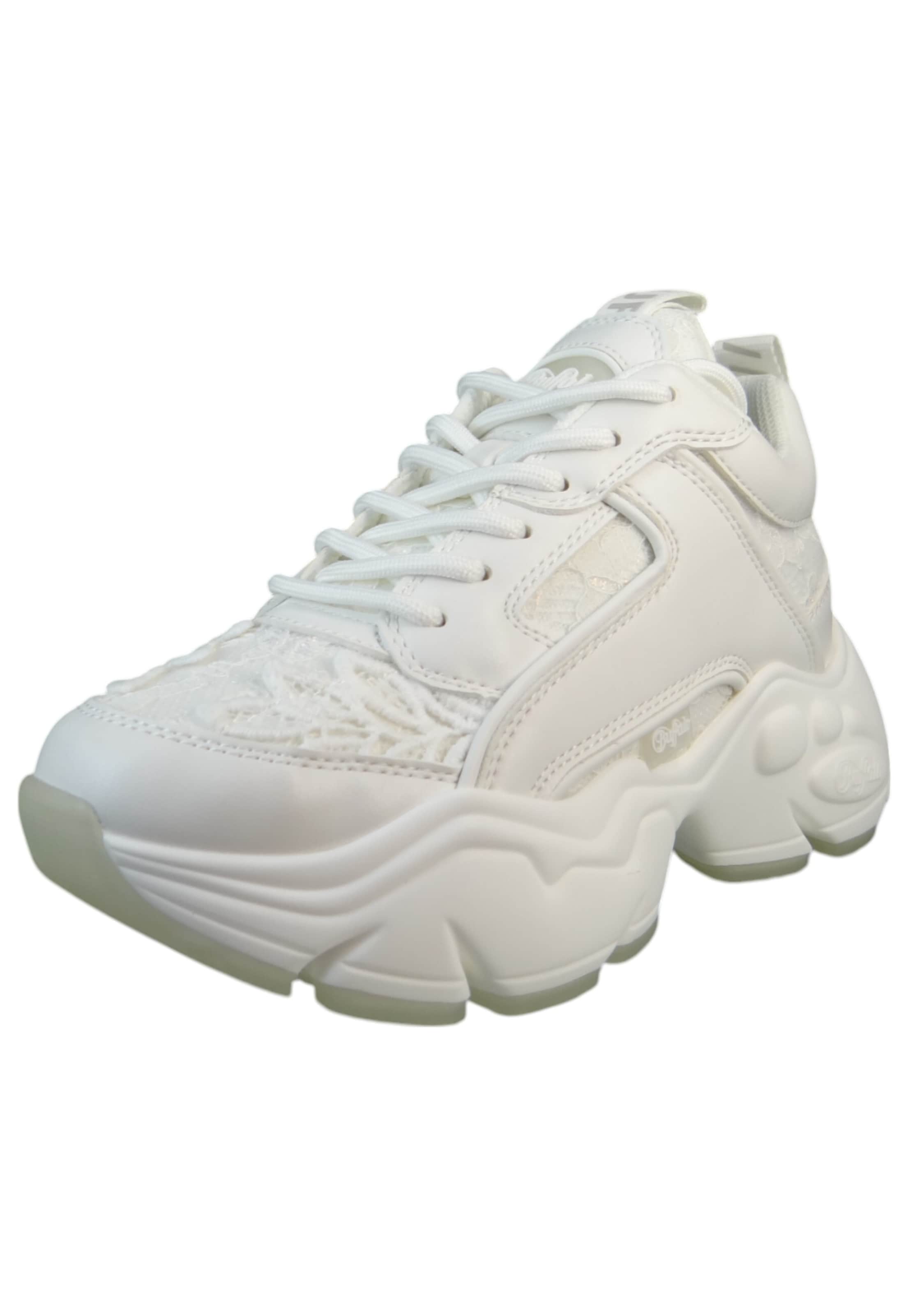 Baskets basses 'Binary Bloom' BUFFALO en blanc : devant