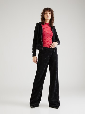 Wide leg Pantaloni 'Navalia' de la HUGO pe negru