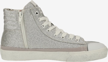 REPLAY High-Top Sneakers in Silver