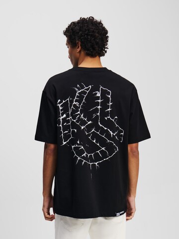 KARL LAGERFELD JEANS Póló - fekete