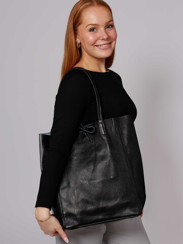 Zwillingsherz Shopper táska 'The Classic' - fekete