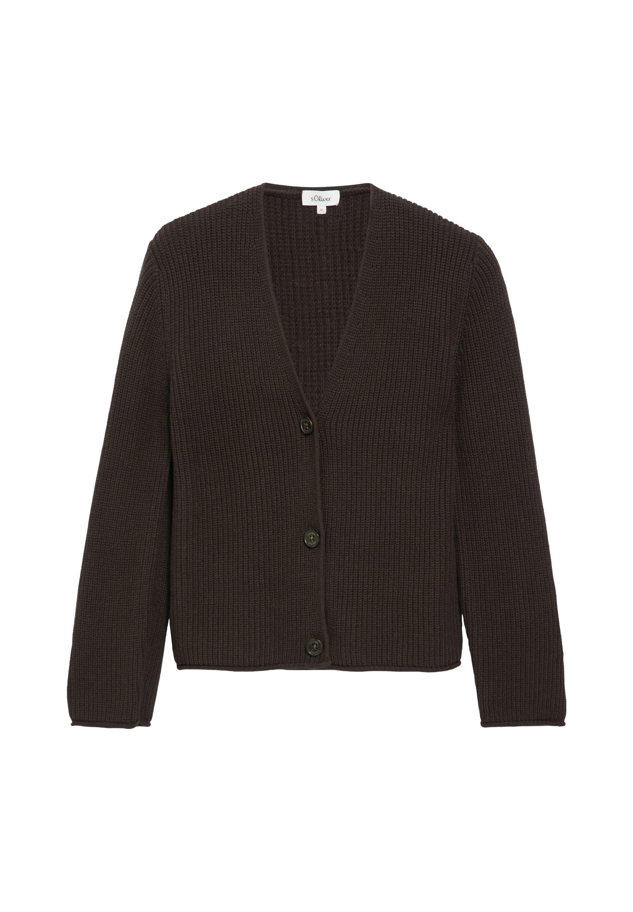 s.Oliver Strickjacke in Braun: Vorderseite