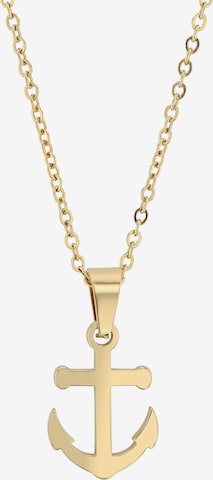 Akzent Pendant '"Lukia" Silber - Klassisch Minimalistisch - Edelstahl' in Gold: front