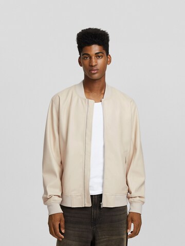 Bershka Between-season jacket in Beige: front