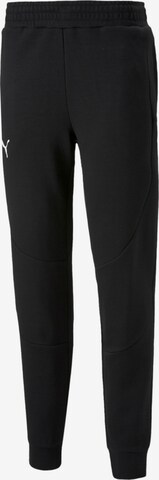 PUMA Tapered Pants in Black: front