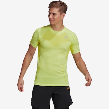 ADIDAS PERFORMANCE Funktionsshirt in Gelb: predná strana