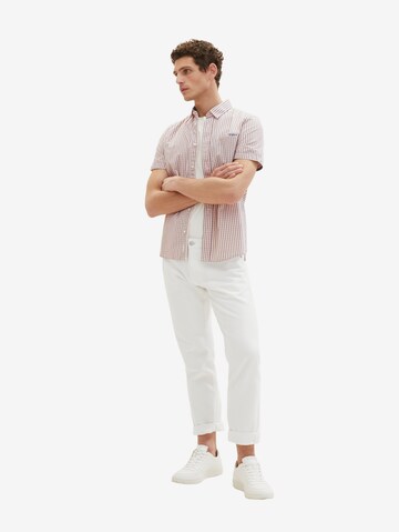 TOM TAILOR Regular fit Button Up Shirt in Pink
