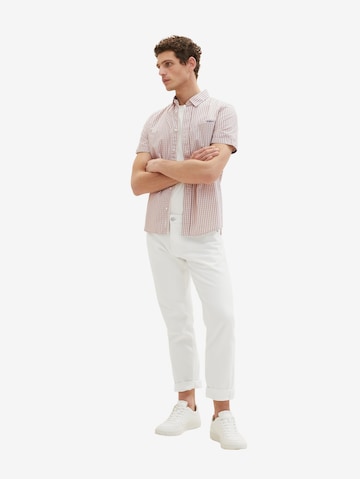 TOM TAILOR Regular fit Button Up Shirt in Pink