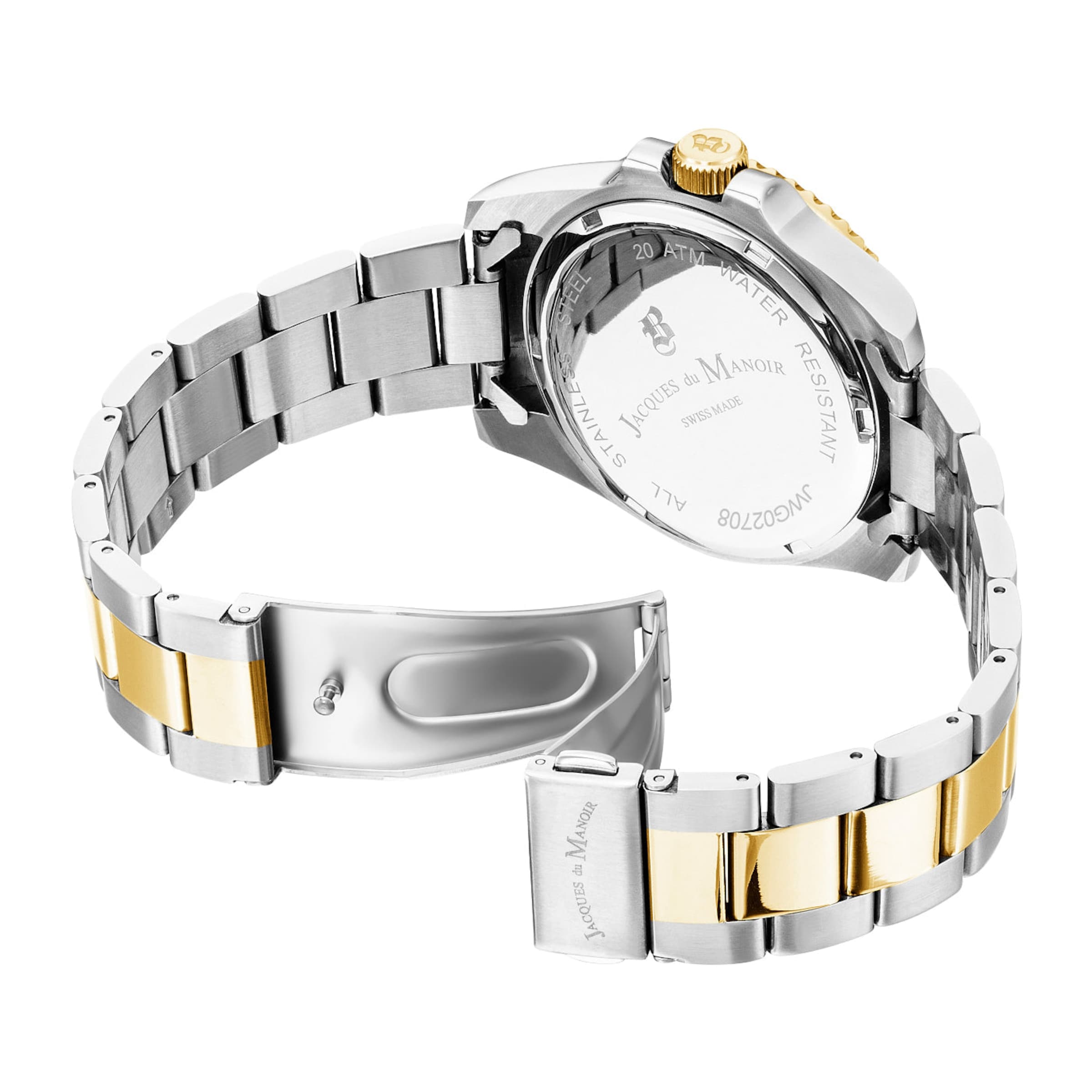 Montre à affichage analogique Jacques du Manoir en argent