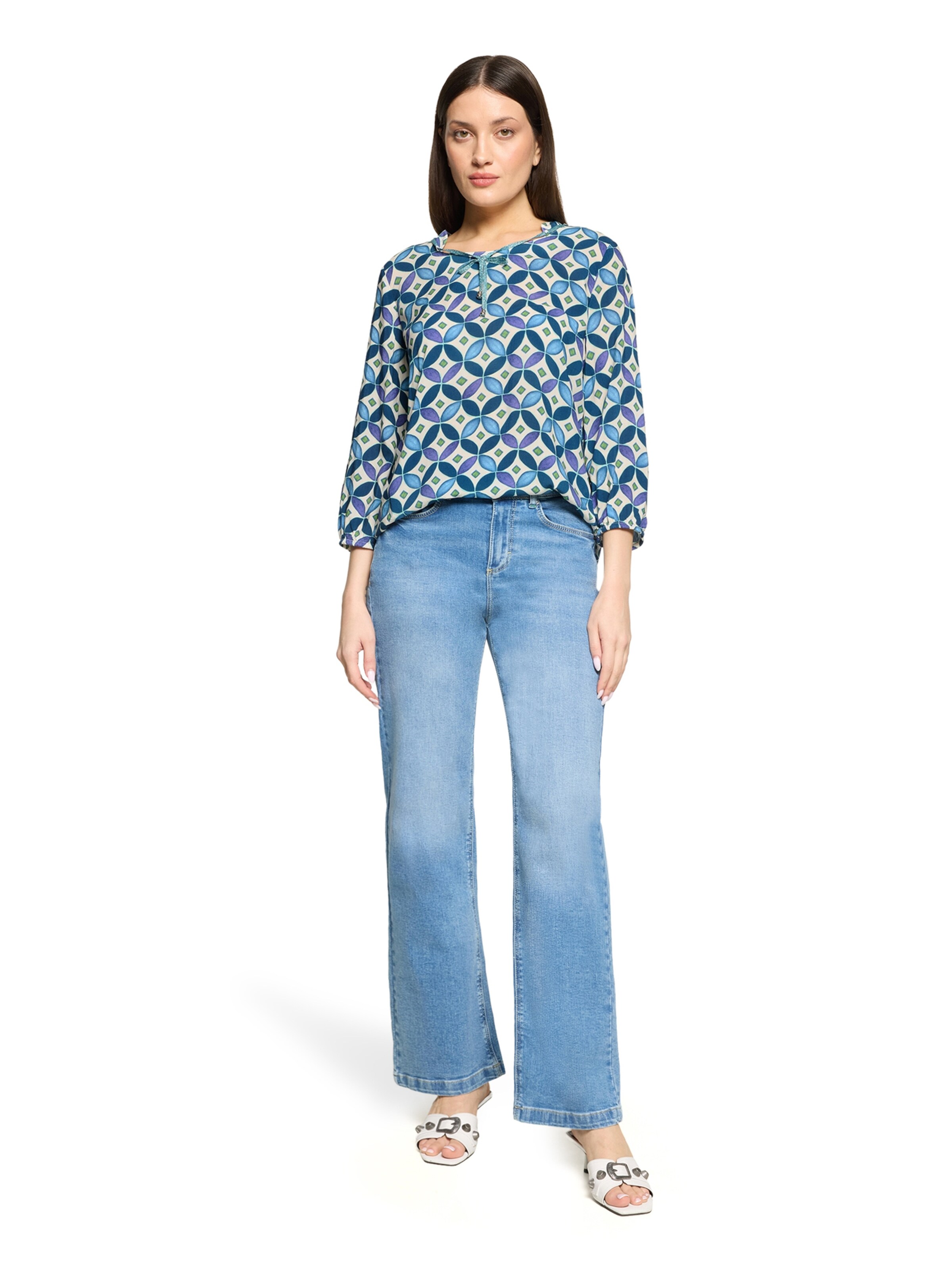 Camicia da donna di Cartoon in blu