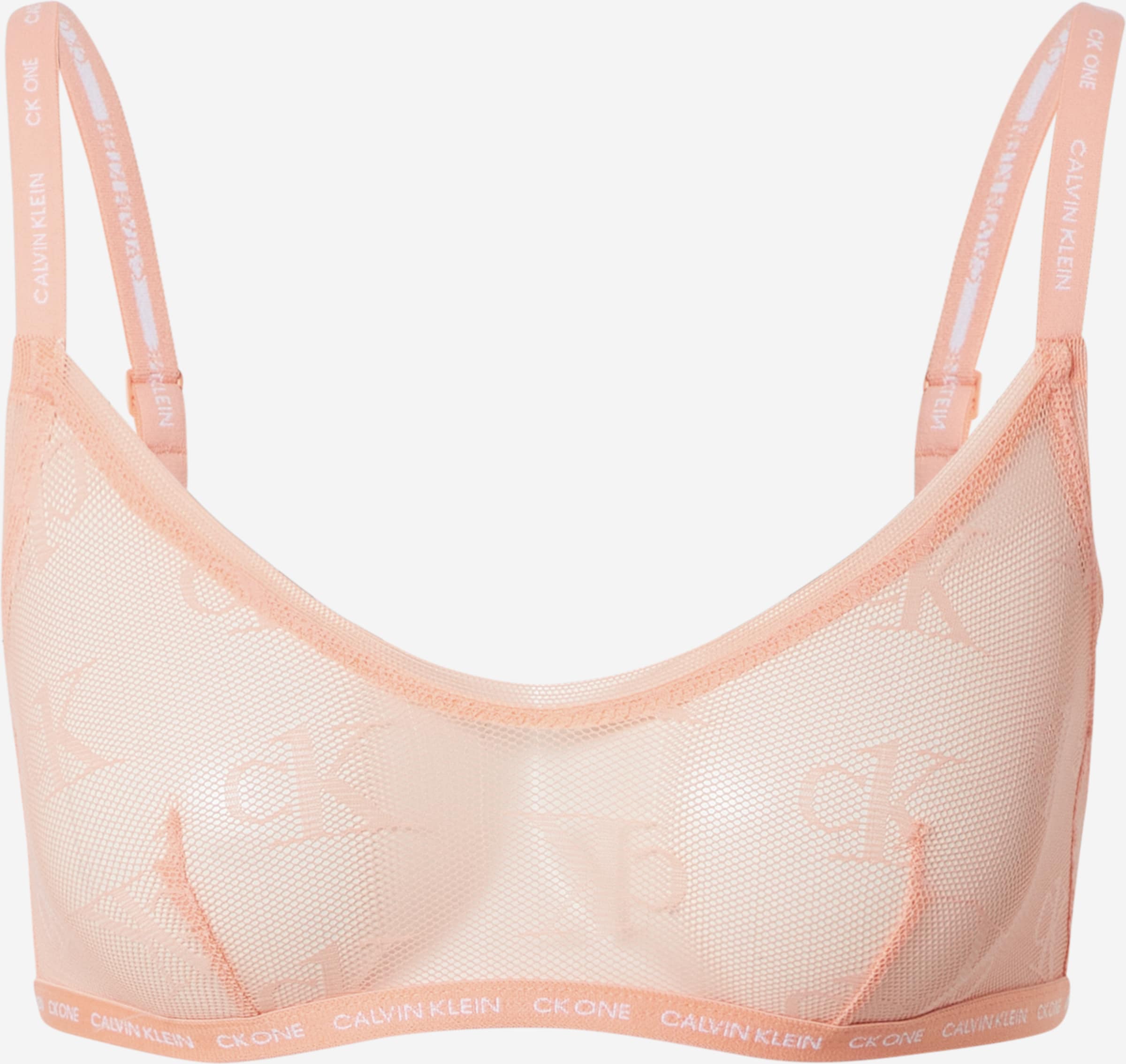 Calvin Klein Underwear Bralette Bra in Salmon