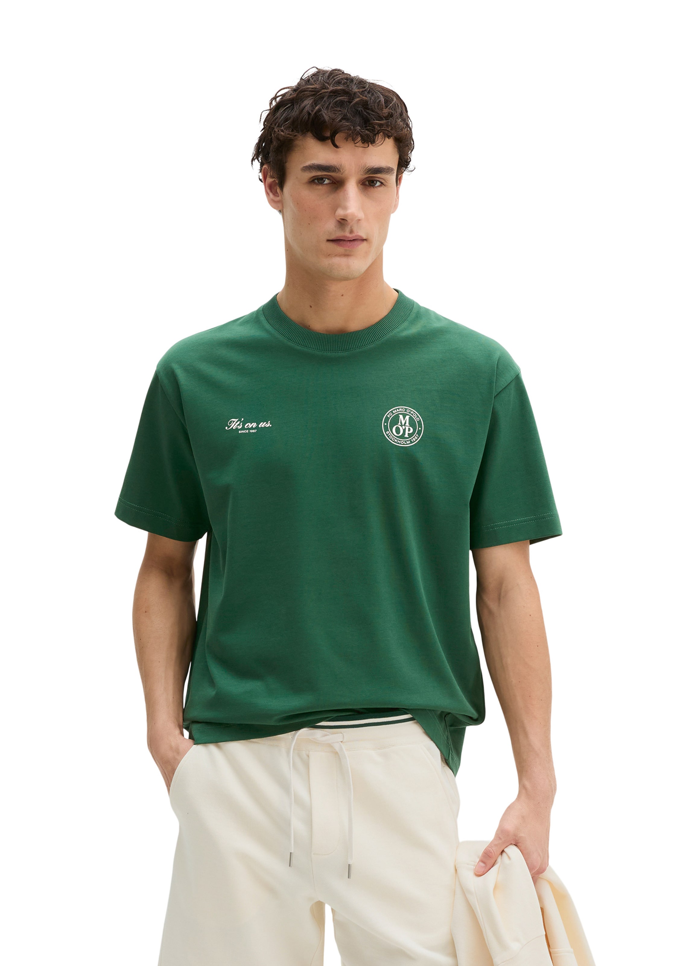 Marc O'Polo Shirt in Green: front