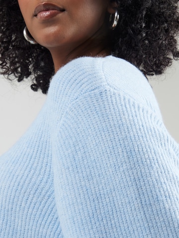 PIECES Curve Kardigan 'PCSILLY' w kolorze niebieski