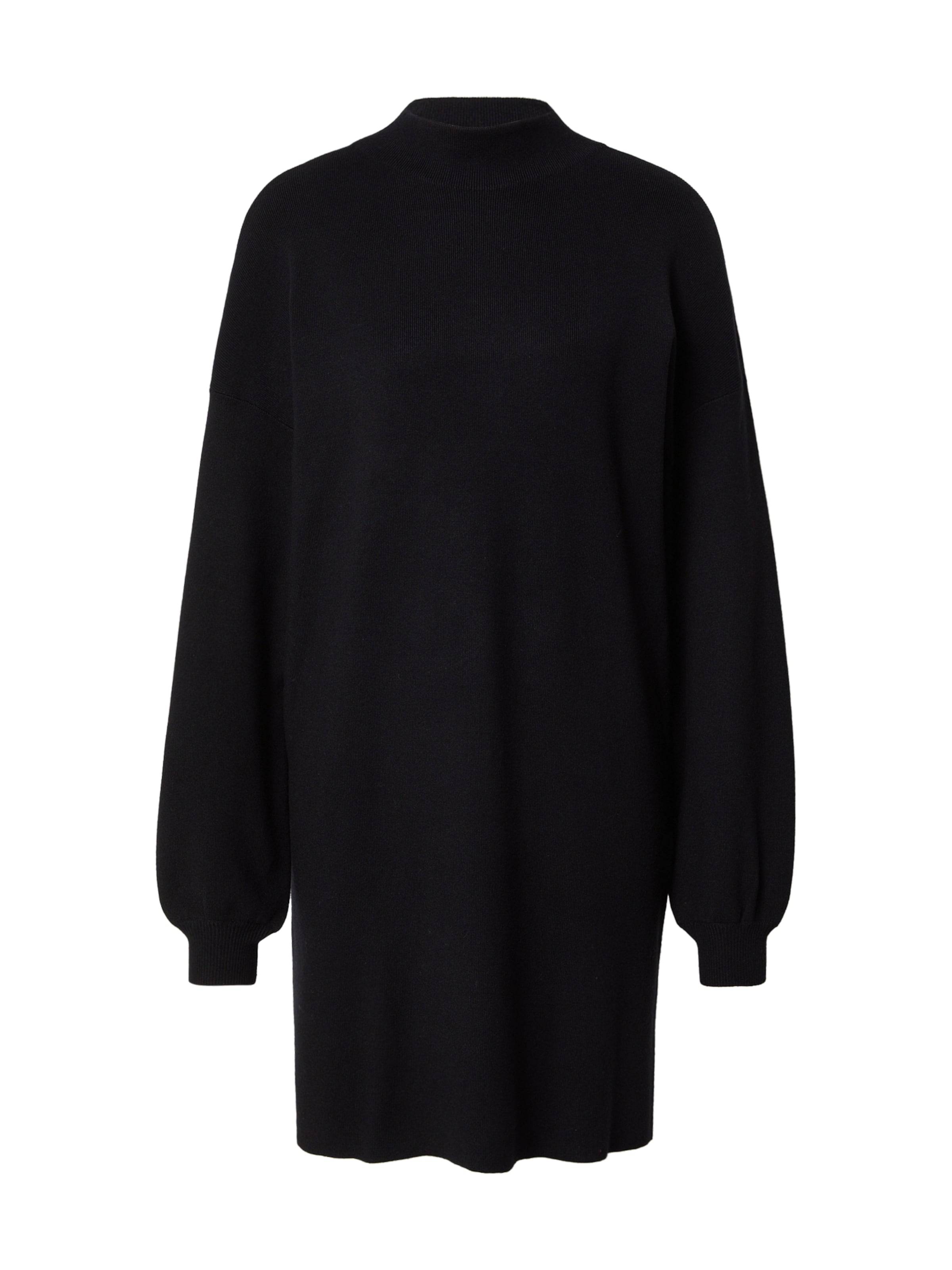 VERO MODA Úpletové šaty 'Nancy' – černá: přední strana