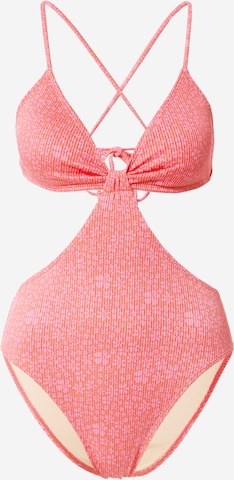 Cotton On Body Triangle Swimsuit in Orange: front