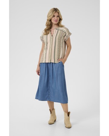 Cream Blouse in Gemengde kleuren