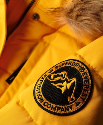 Superdry Winter Jacket 'Everest' in Yellow