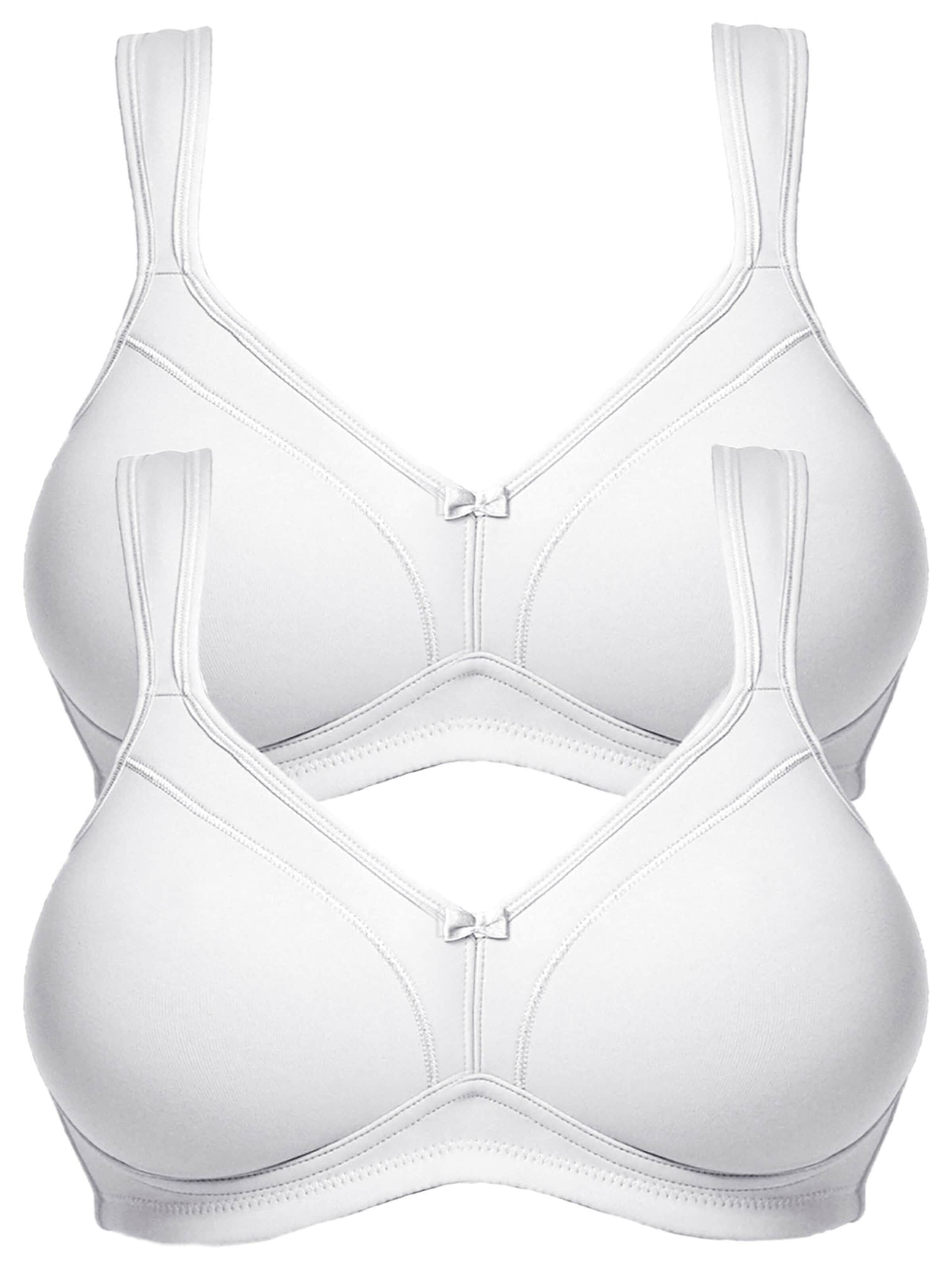 SUSA T-shirt Bra 'Topsy' in White: front