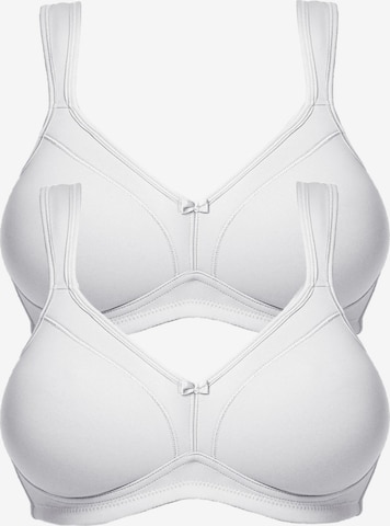 SUSA T-shirt Bra 'Topsy' in White: front
