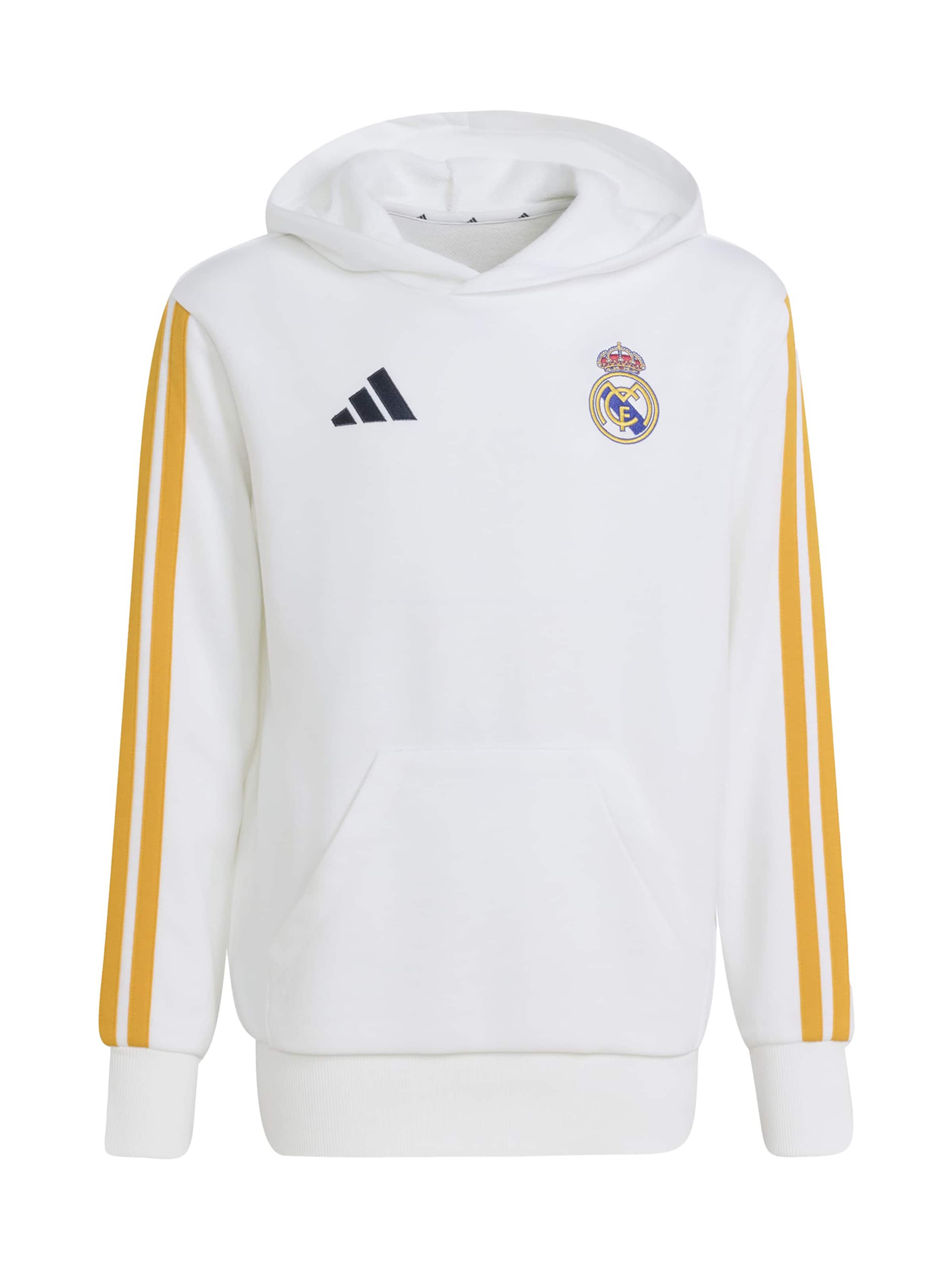 ADIDAS PERFORMANCE Sportsweatshirt 'REAL' in 128 in gelb / schwarz / weiß, Produktansicht