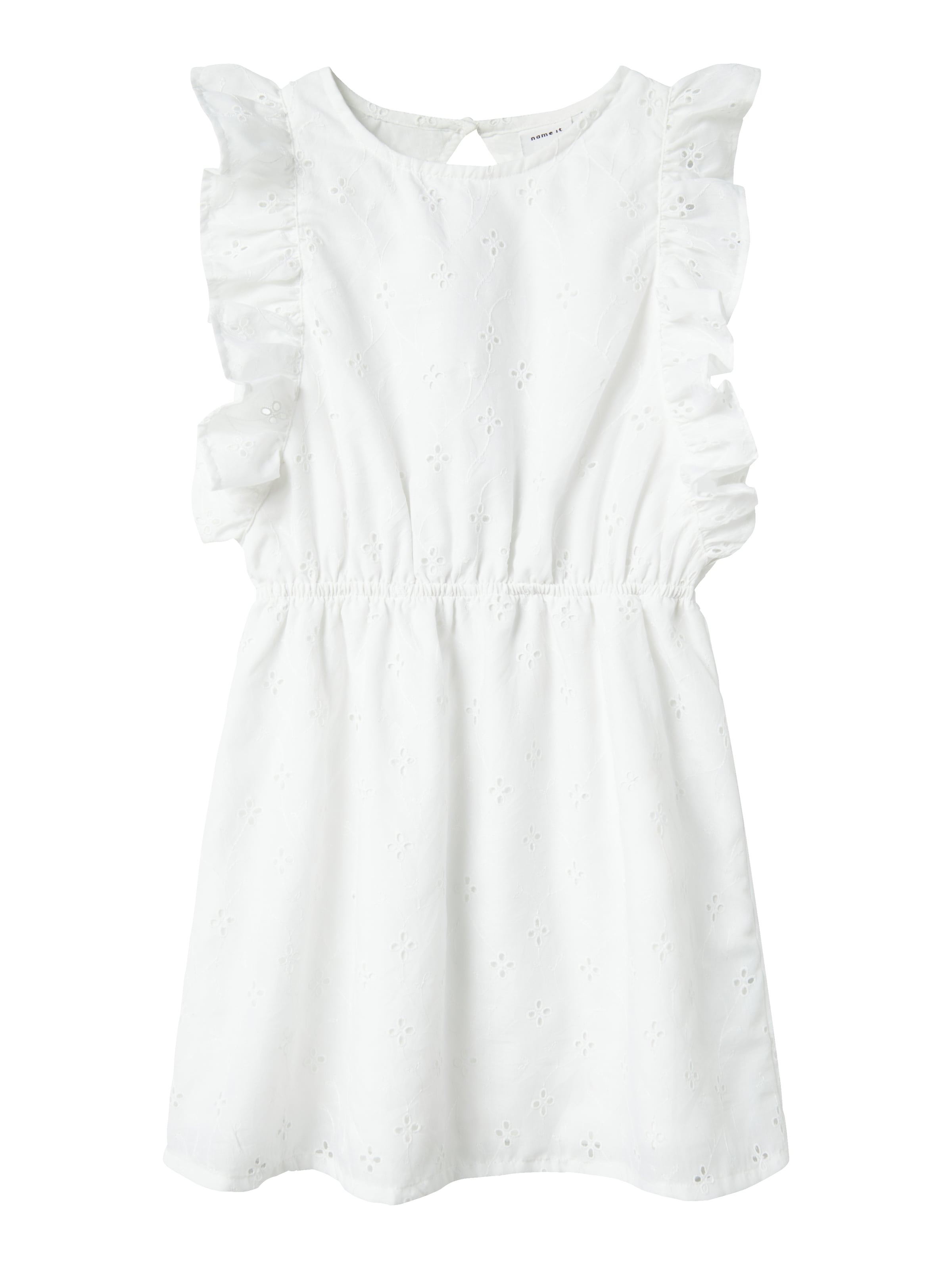 NAME IT - Vestido 'NKFFIOLETA' en blanco: frente