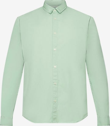 ESPRIT Slim fit Button Up Shirt in Green: front