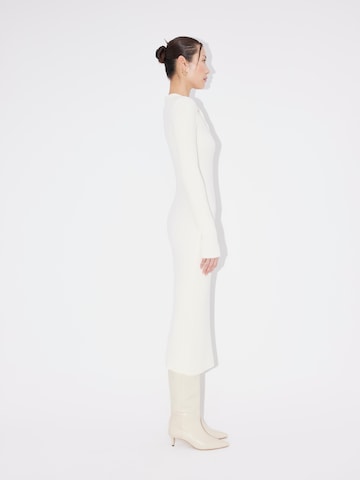 LeGer by Lena Gercke Πλεκτό φόρεμα 'Shelly' σε λευκό