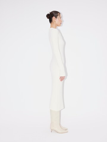 LeGer by Lena Gercke Knitted dress 'Shelly' in White