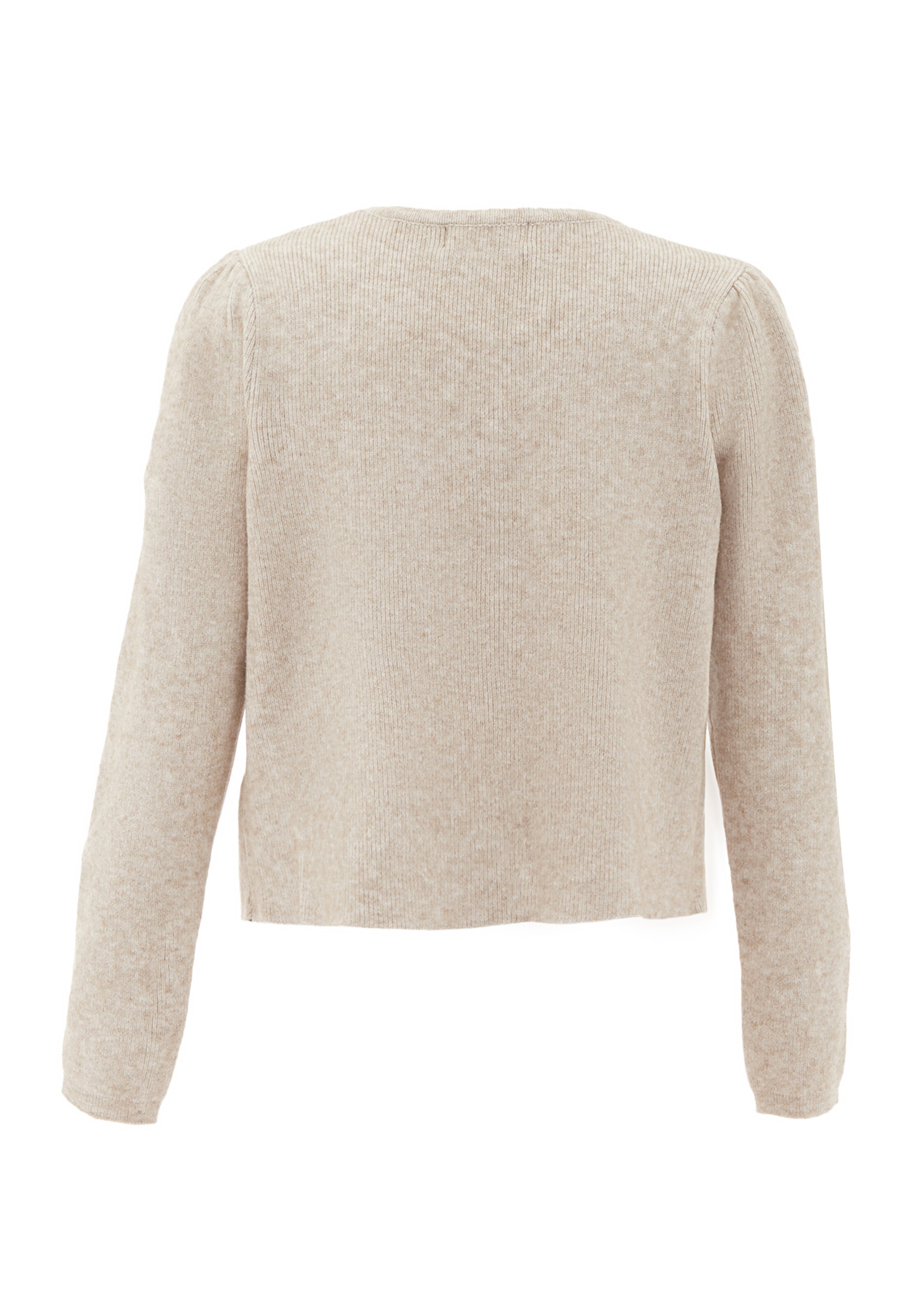 NAEMI - Casaco de malha em bege