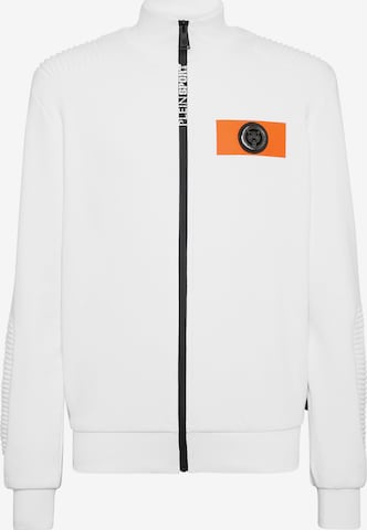 Plein Sport Sweat jacket in White: front