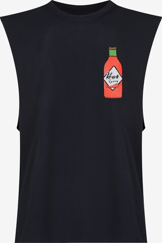 New Love Club Shirt 'HOT SAUCE' in Black: front