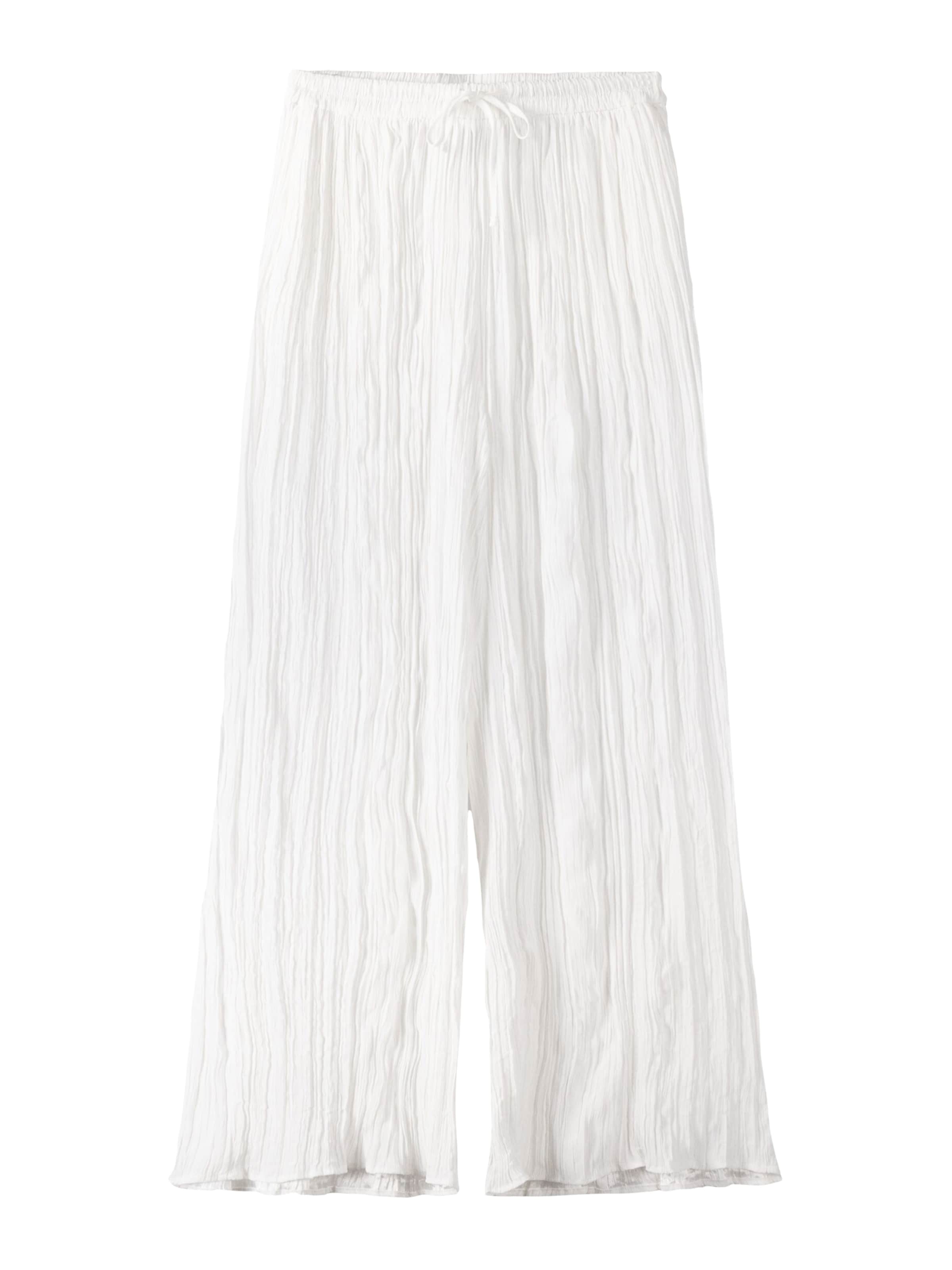 Bershka Široký strih Nohavice - Béžová: predná strana