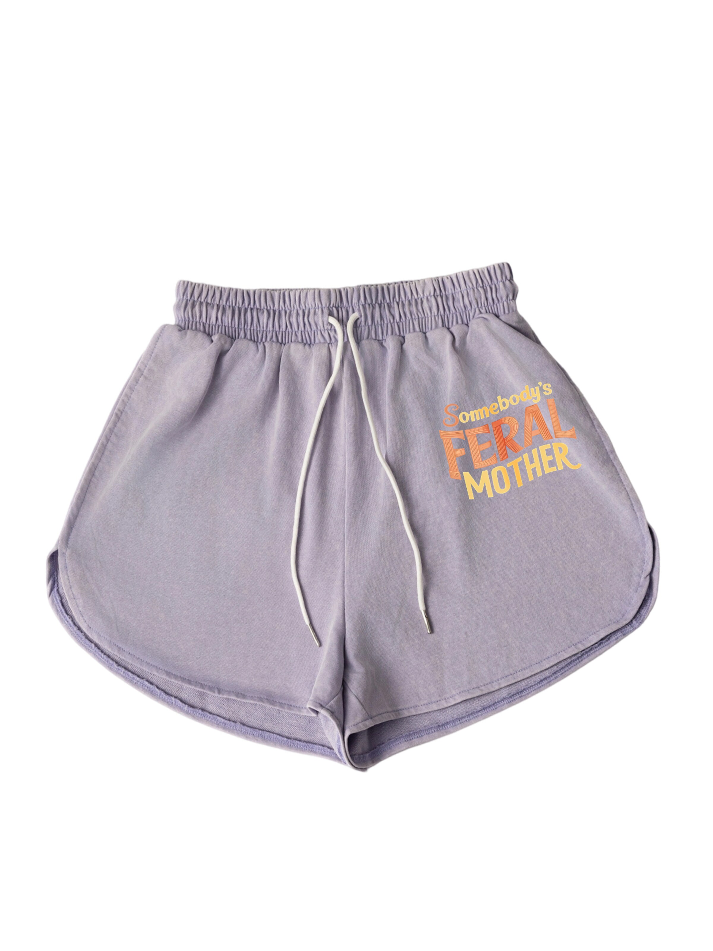 GORHEY Loosefit Sportbroek in Lila: voorkant