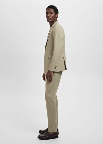 MANGO MAN Slim fit Suit Jacket 'Milan' in Green