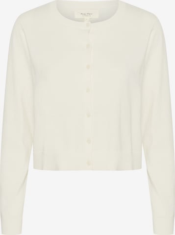 Cardigan Part Two en blanc : devant
