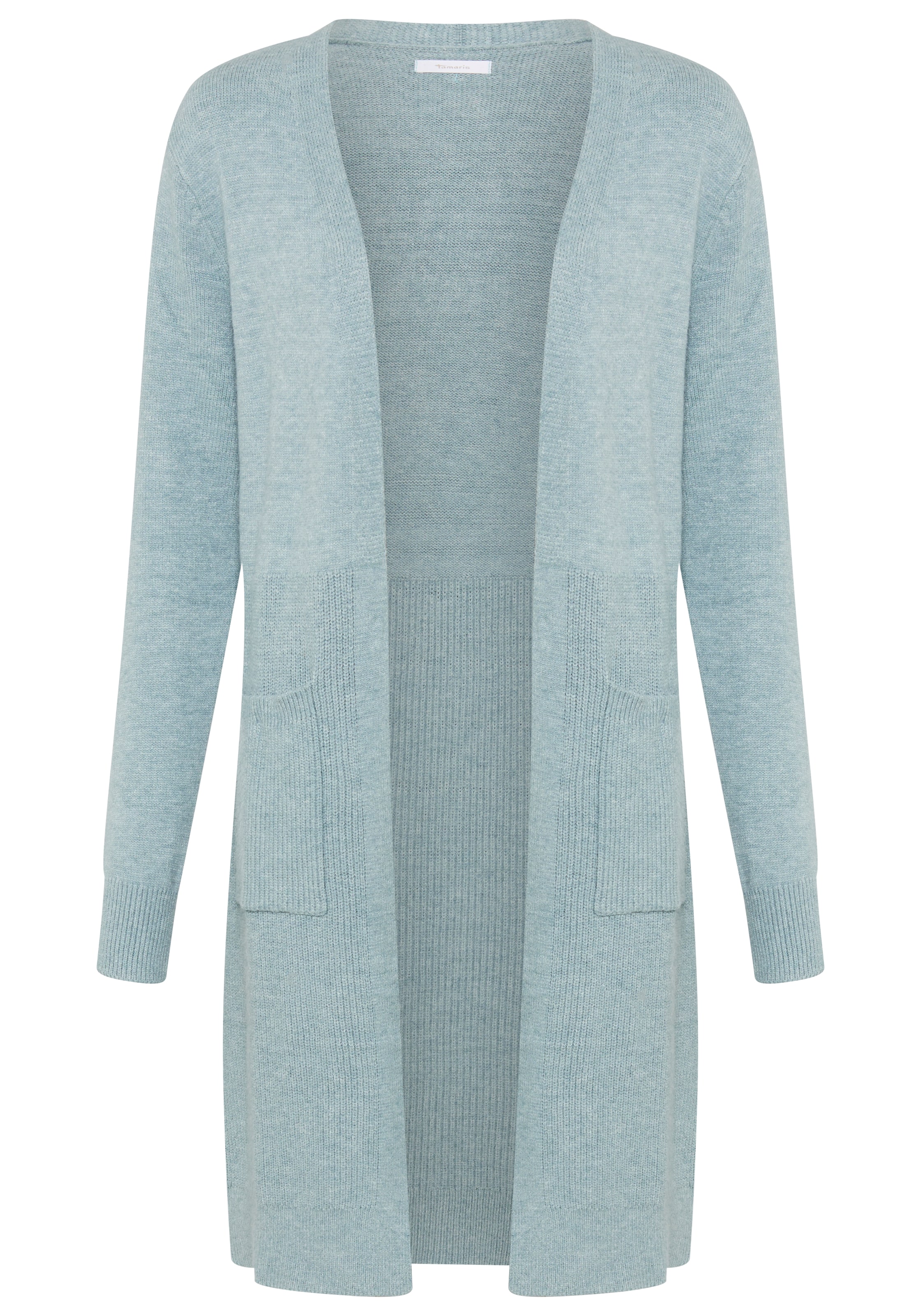 Tamaris Knitted Coat in Blue: front