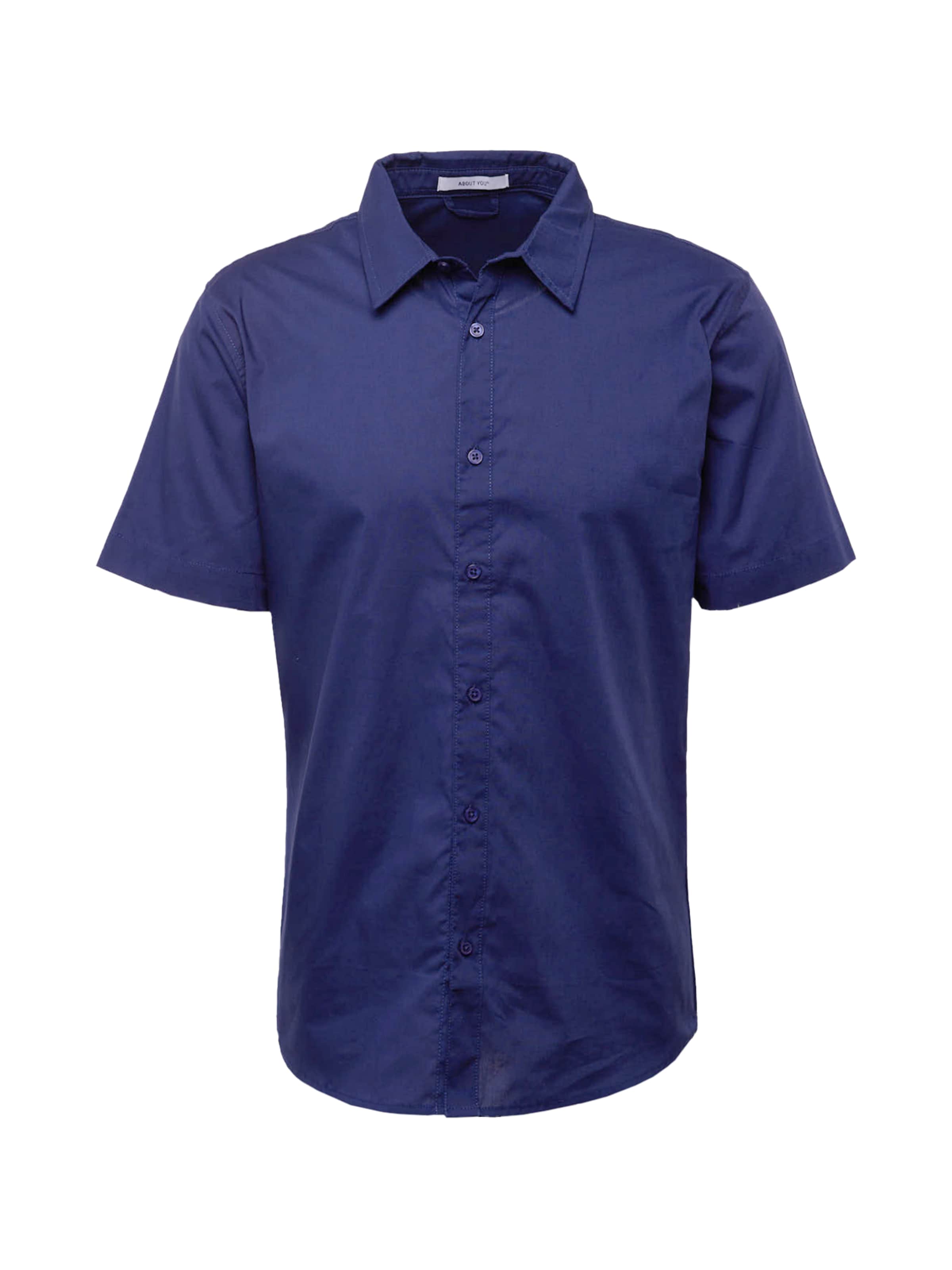 ABOUT YOU Regular fit Button Up Shirt 'Peer' in Blue: front