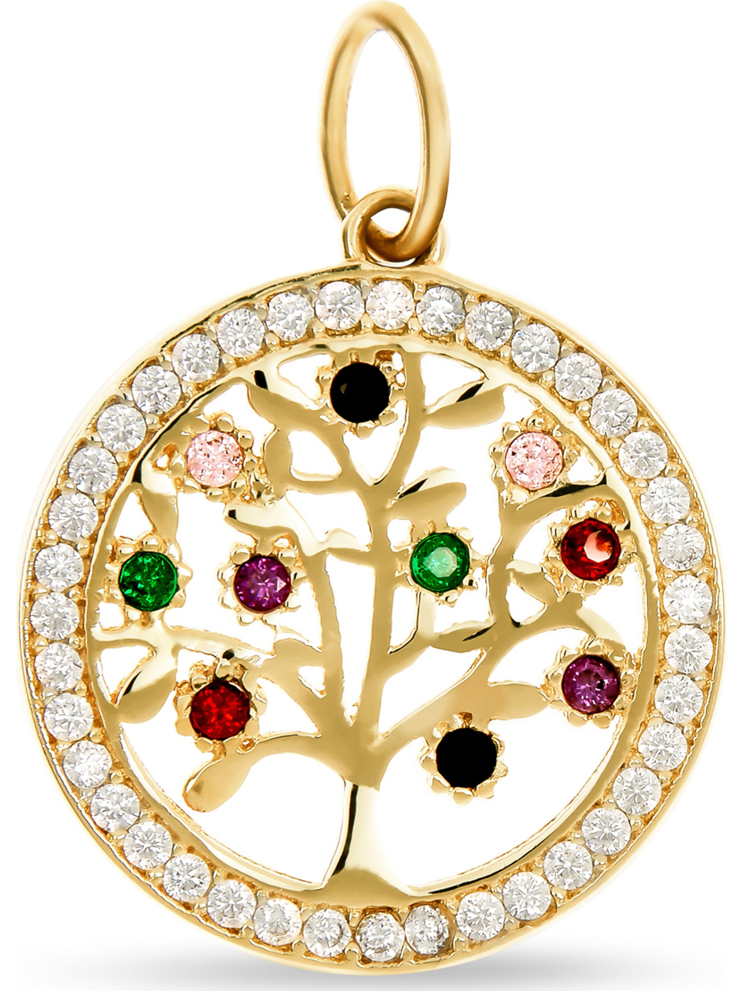 FAVS Pendant in Gold: front