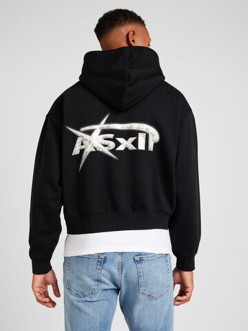 WEEKDAY - Sudadera con cremallera en negro: frente