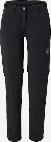 MAMMUT Regular Outdoor Pants 'Runbold' in Black: front