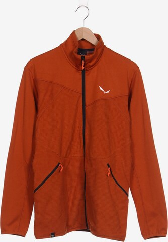 SALEWA Sweatshirt & Zip-Up Hoodie in L-XL in Orange: front