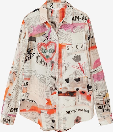 Chemisier Desigual en beige : devant