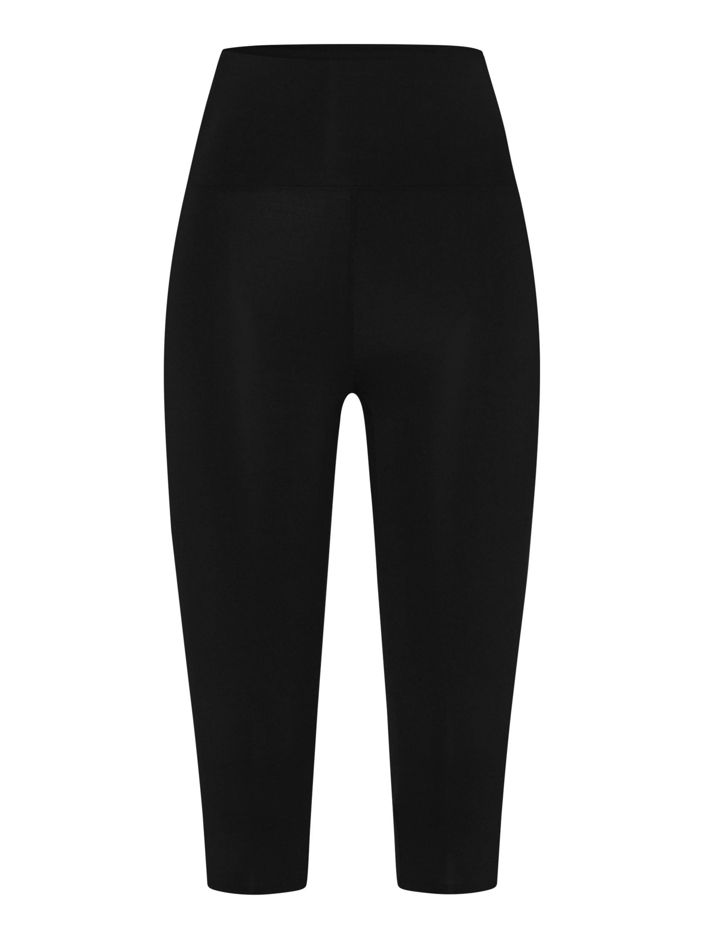 Les Lunes Skinny Leggings 'Luna 3/4' in Schwarz: Vorderseite