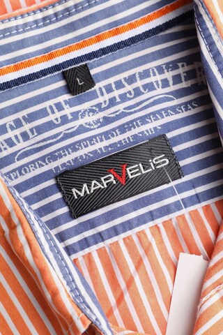 Marvelis Button Up Shirt in L in Orange