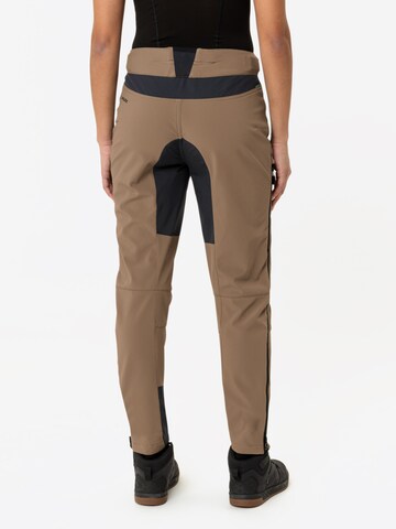 VAUDE Tapered Outdoor trousers 'Qimsa II' in Brown