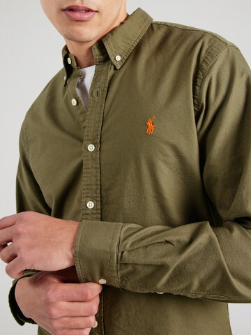 Polo Ralph Lauren Слим Рубашка в Зеленый
